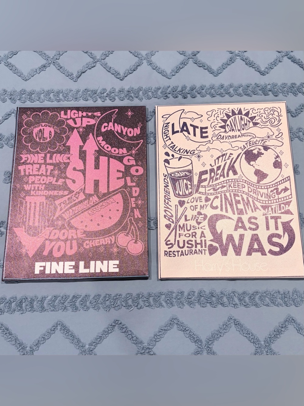 Harry Styles Fine Line Harry’s House Canvas Wall Art Set of 2 12x16